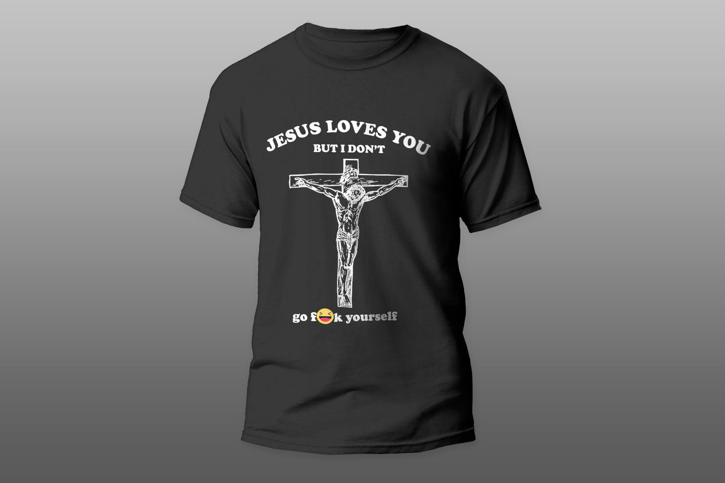 Jesus loves you but I don't funny gift camiseta T-shirt - Top Content | POD Collection | Free Shipping