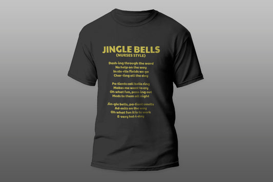 Jingle Bells V2 Nurses Style T-shirt - Top Content | POD Collection | Free Shipping