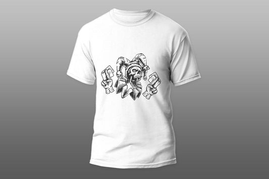 Joker skull with playing cards T-shirt - Top Content | POD Collection | Free Shipping