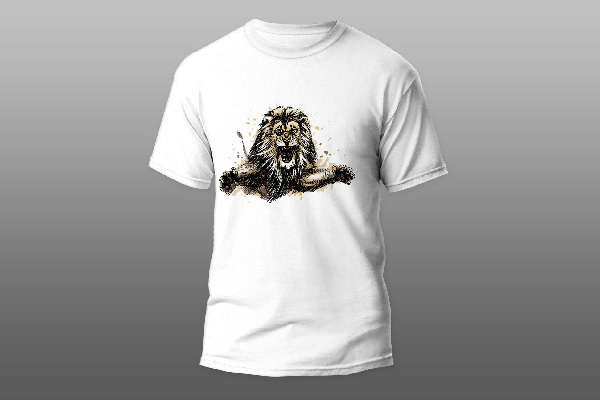 Jumping lion T-shirt - Top Content | POD Collection | Free Shipping