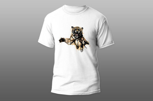 Jumping tiger T-shirt - Top Content | POD Collection | Free Shipping