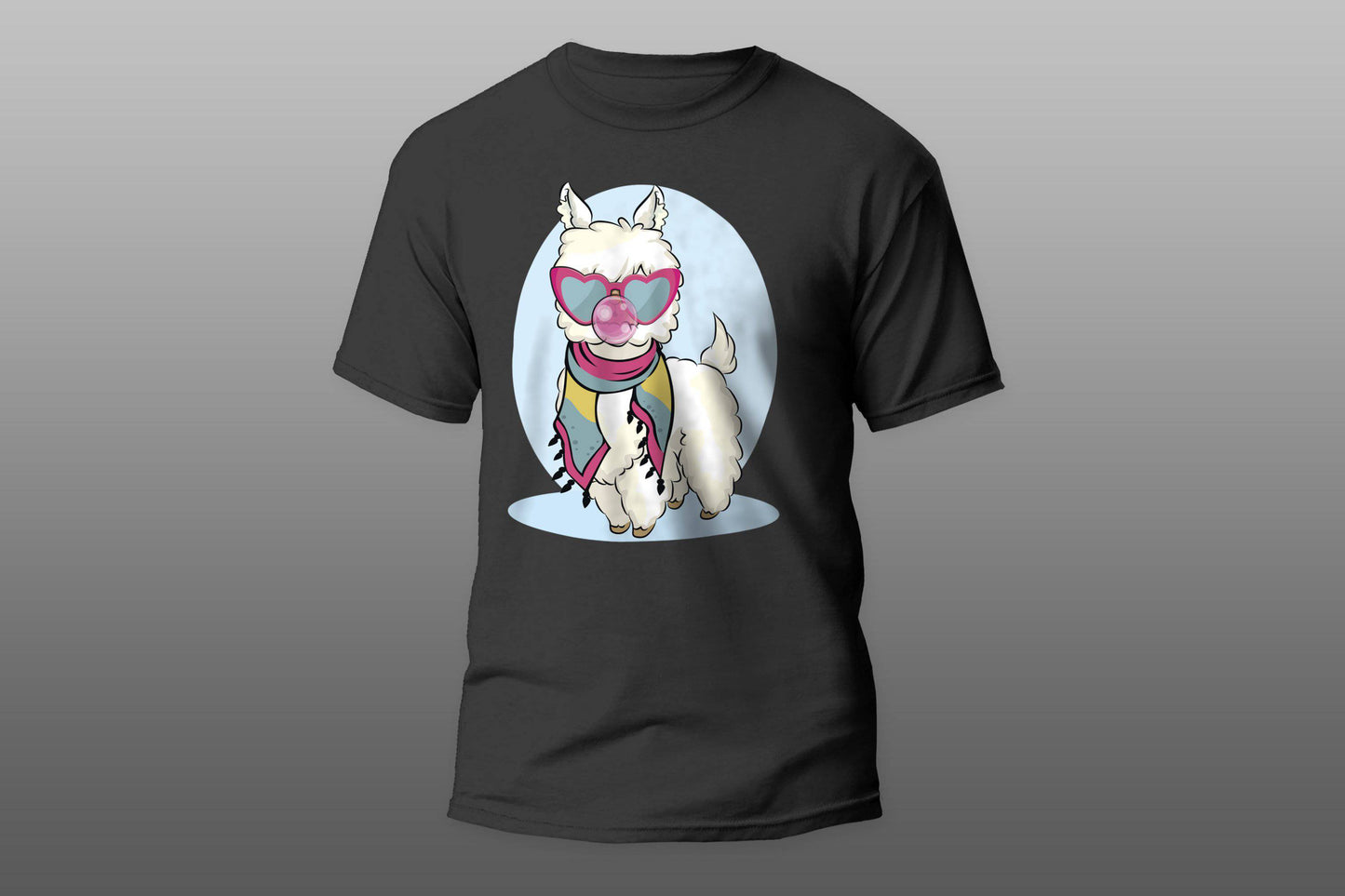 Llama with bubble T-shirt - Top Content | POD Collection | Free Shipping