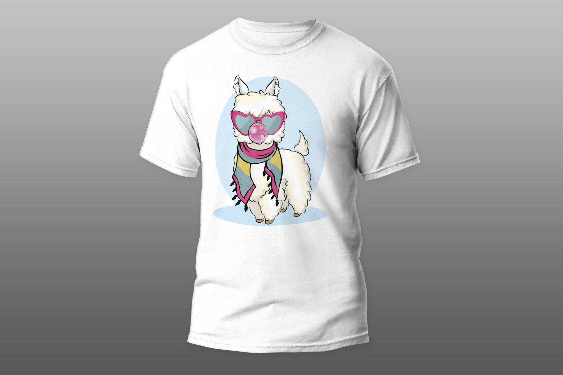 Llama with bubble T-shirt - Top Content | POD Collection | Free Shipping