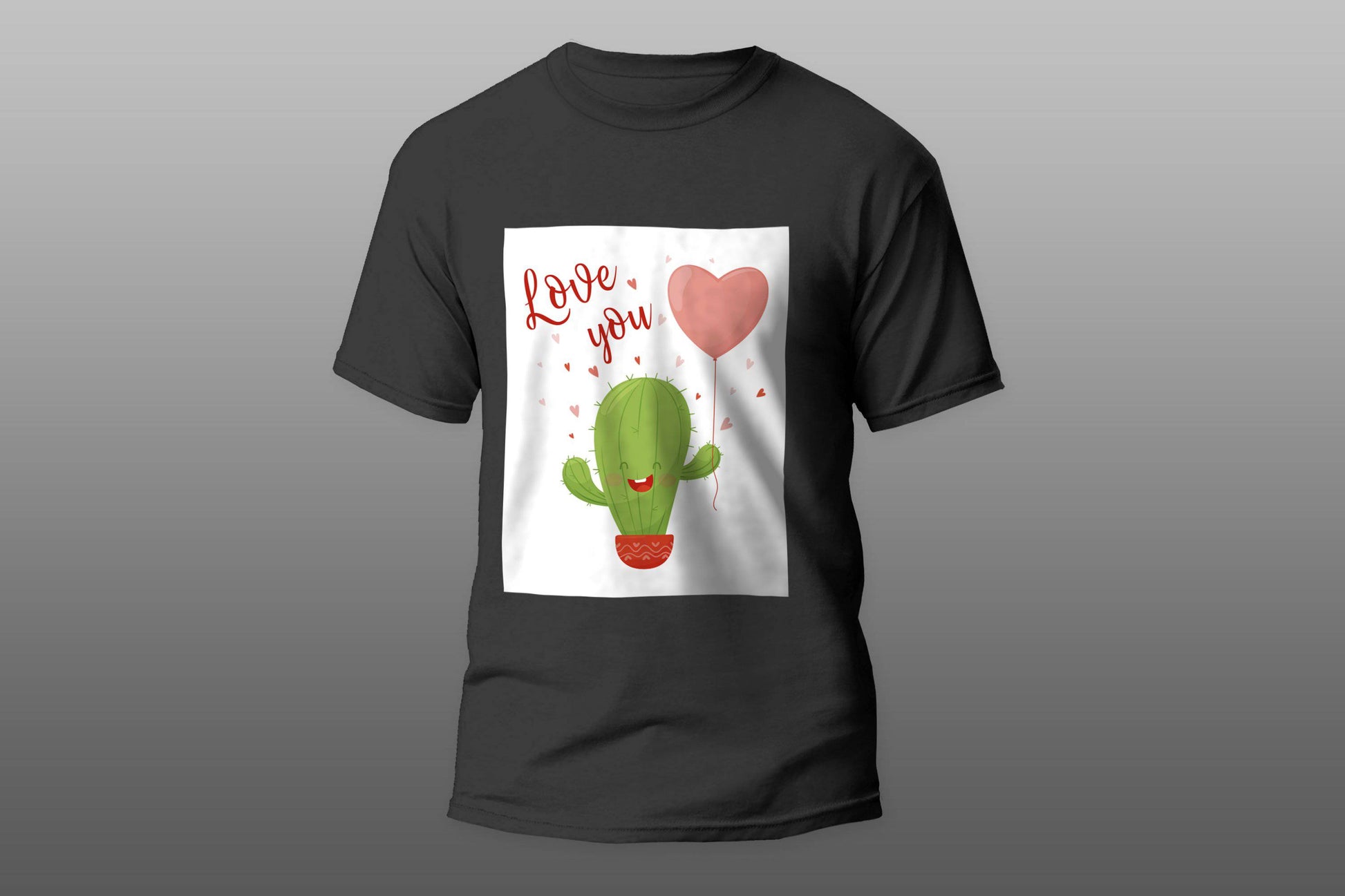 Love You valentine day cactus T-shirt - Top Content | POD Collection | Free Shipping