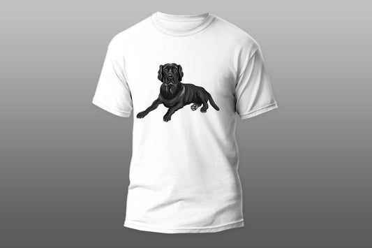 Laying Black labrador T-shirt - Top Content | POD Collection | Free Shipping