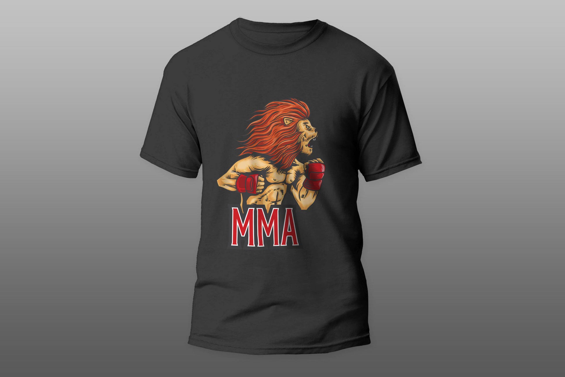 MMA lion fighter T-shirt - Top Content | POD Collection | Free Shipping