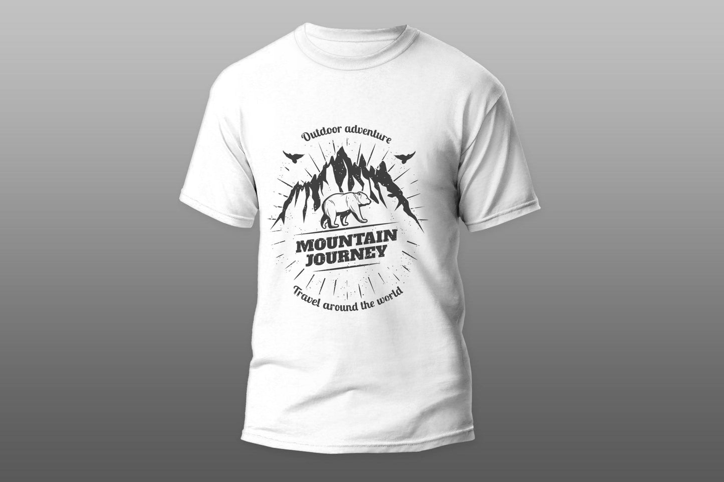 MOUNTAIN JOURNEY outdoor adventure travel around the world T-shirt - Top Content | POD Collection | Free Shipping