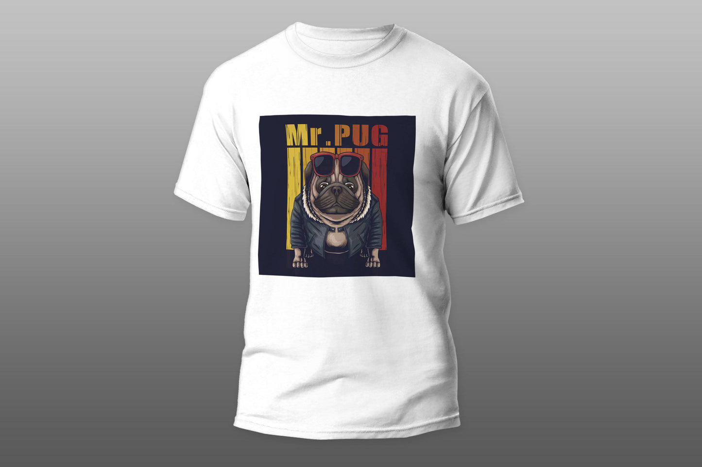 Mr Pug T-shirt - Top Content | POD Collection | Free Shipping