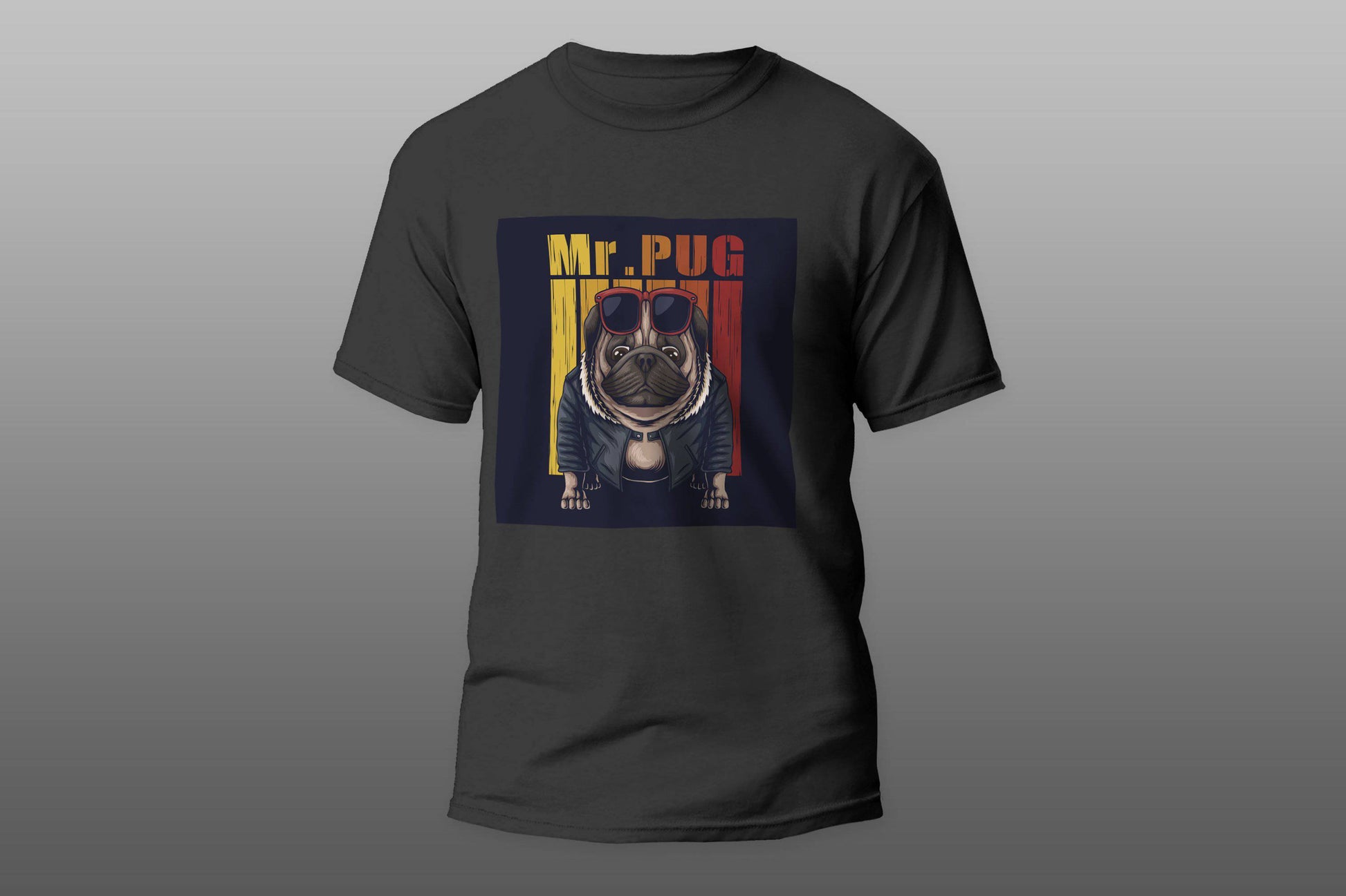 Mr Pug T-shirt - Top Content | POD Collection | Free Shipping