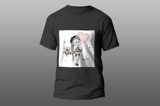 My love girl with balloon T-shirt - Top Content | POD Collection | Free Shipping