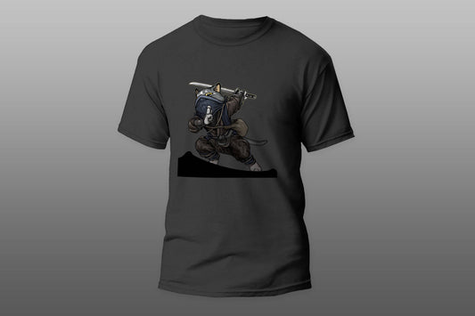 Ninja Cat Spy Sword camiseta T-shirt - Top Content | POD Collection | Free Shipping