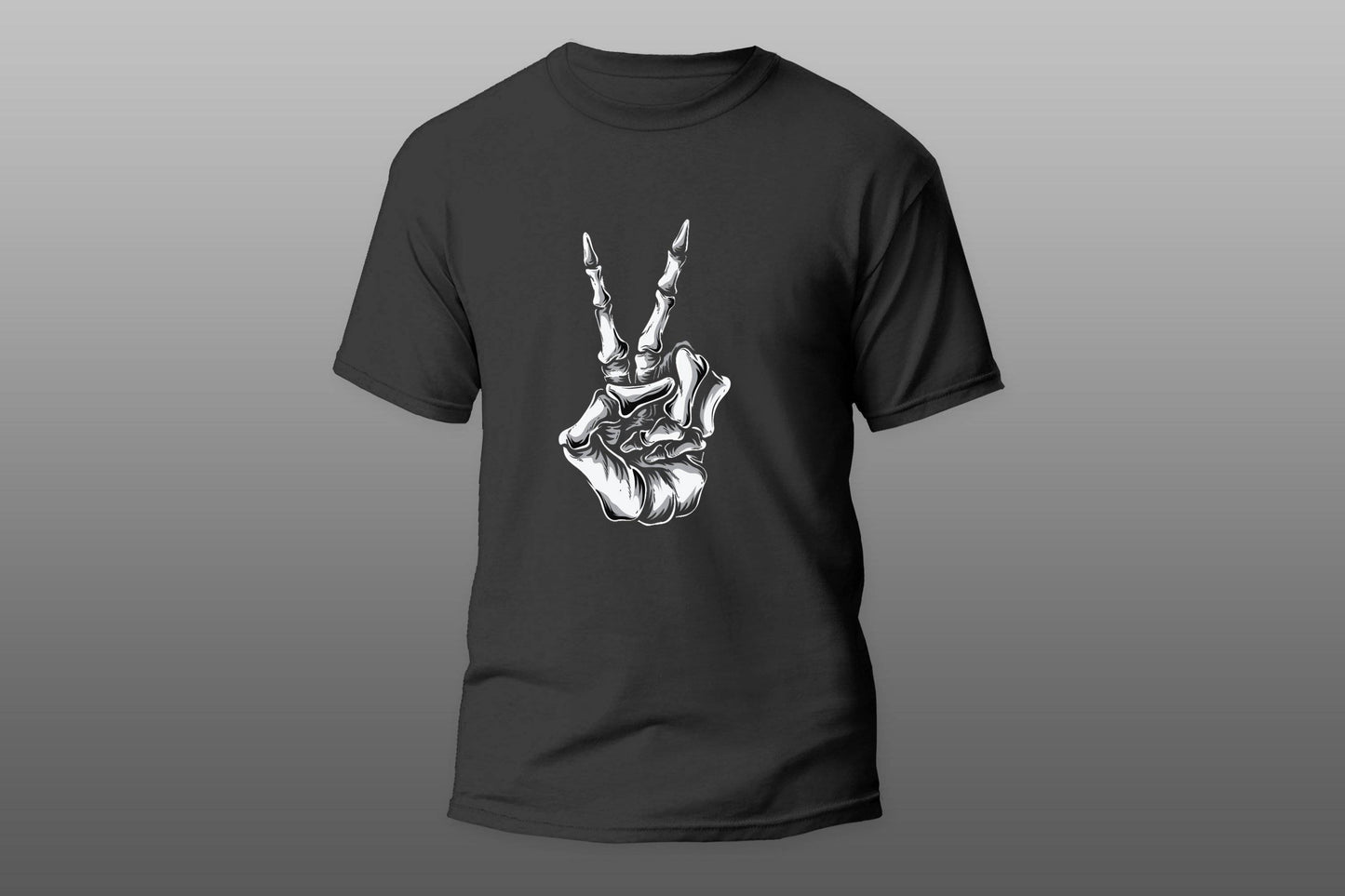 Peace sign skeleton T-shirt - Top Content | POD Collection | Free Shipping