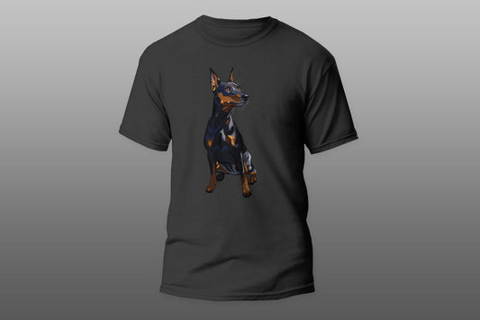 Pinscher dog sitting T-shirt - Top Content | POD Collection | Free Shipping