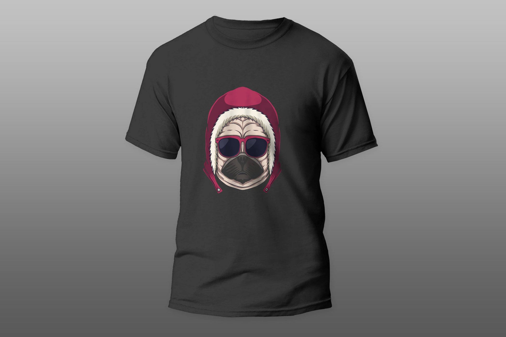 Pug with glasses and hat T-shirt - Top Content | POD Collection | Free Shipping