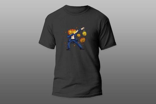 Pumpkin Head Dabbing Dance Halloween camiseta T-shirt - Top Content | POD Collection | Free Shipping