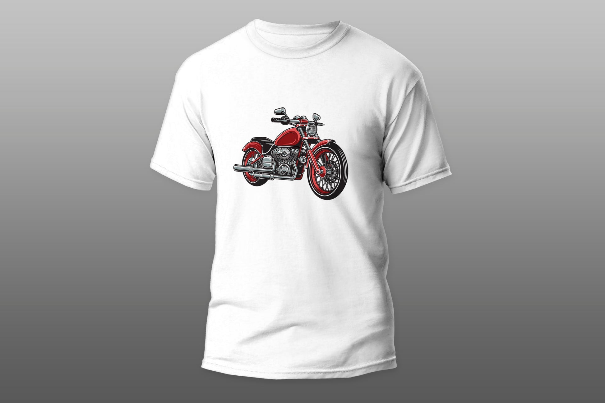 Red Motorcycle T-shirt - Top Content | POD Collection | Free Shipping