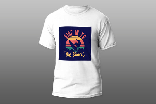 Ride In To The Sunset surfing camiseta T-shirt - Top Content | POD Collection | Free Shipping