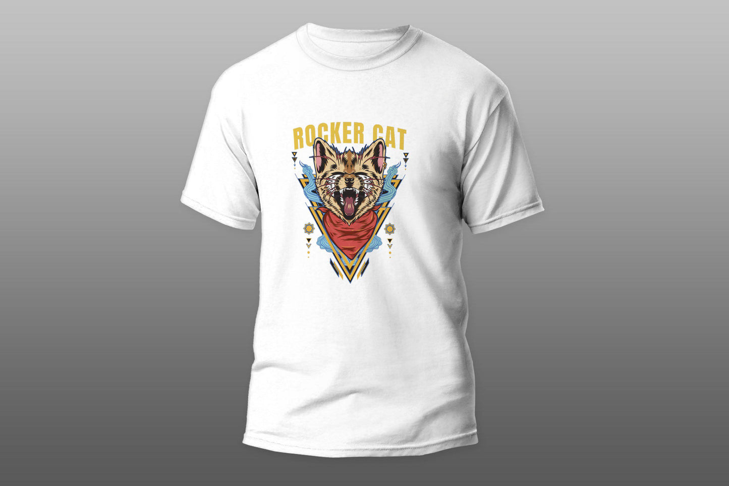 Rocker cat T-shirt - Top Content | POD Collection | Free Shipping