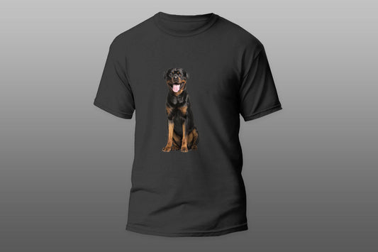 Rottweiler dog smiling T-shirt - Top Content | POD Collection | Free Shipping