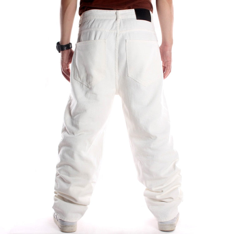 Baggy Jeans, Loose Board Denim Pants, Male Rap Hip Hop Jeans, Plus Size Jeans