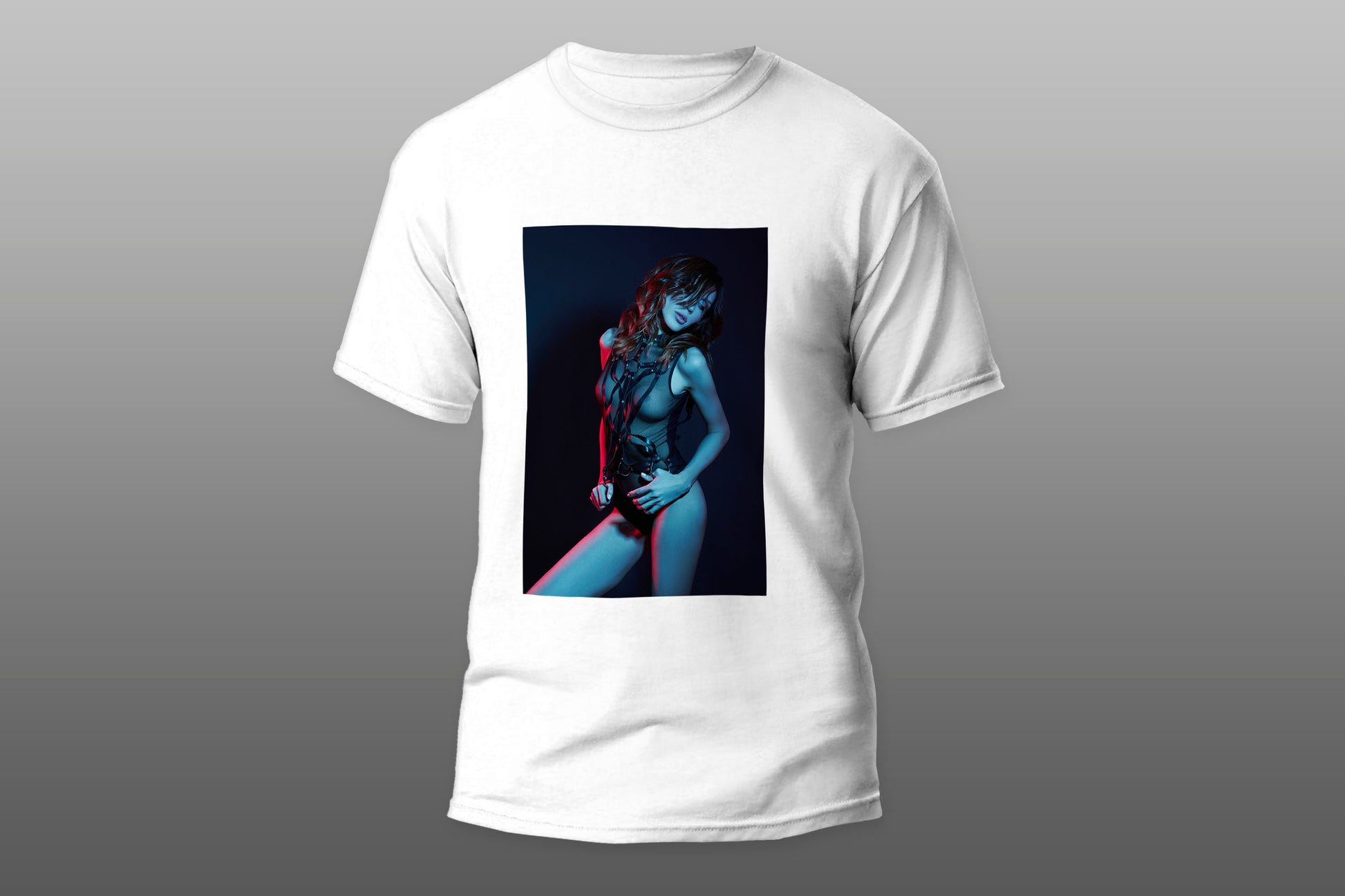 Sexy woman neon lights camiseta T-shirt - Top Content | POD Collection | Free Shipping