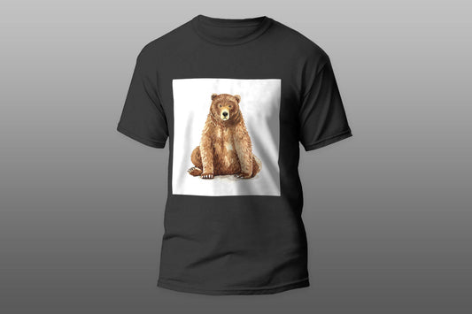 Sitting angry bear T-shirt - Top Content | POD Collection | Free Shipping