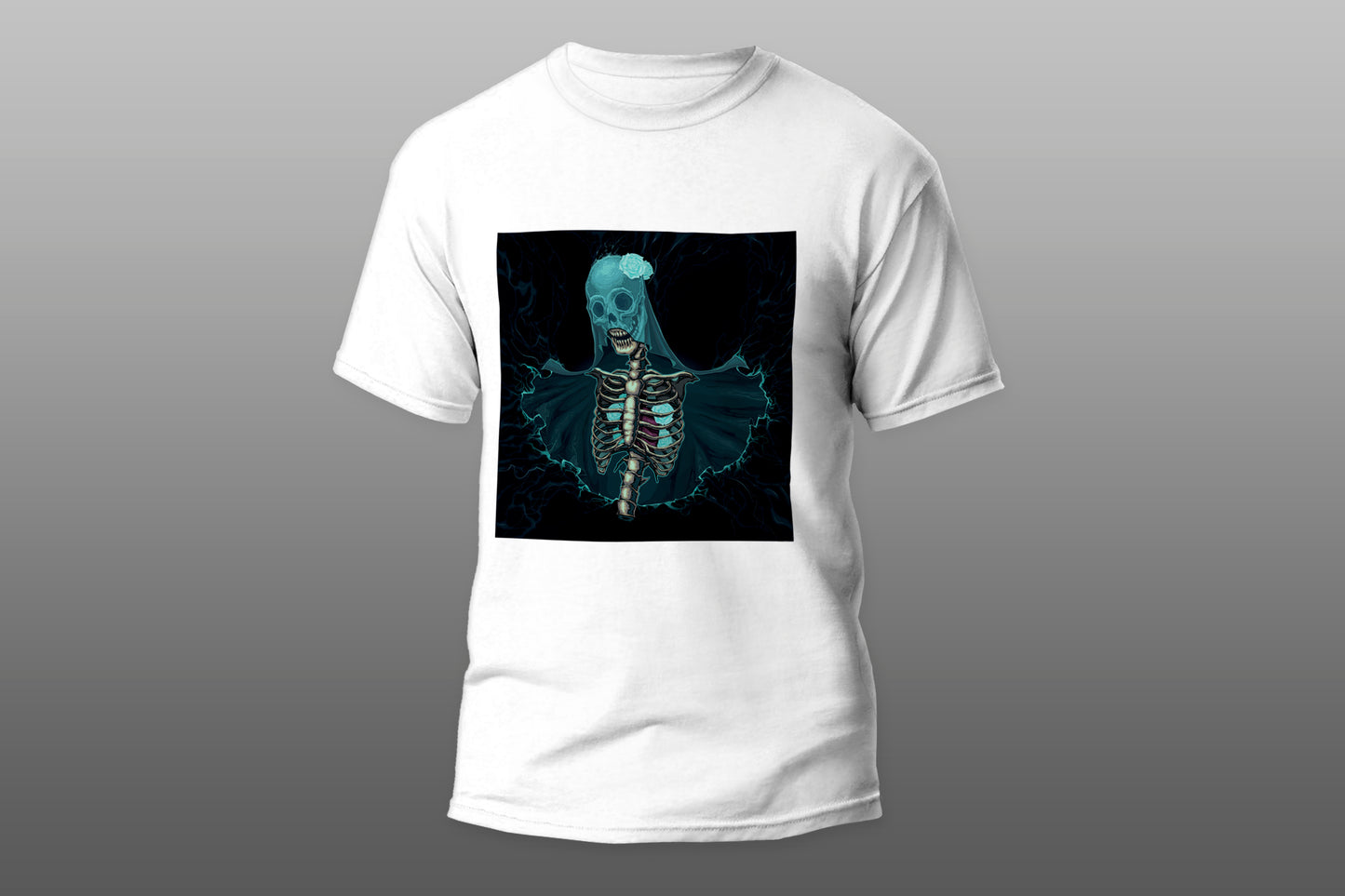 Skeleton Bride wedding funny camiseta T-shirt - Top Content | POD Collection | Free Shipping