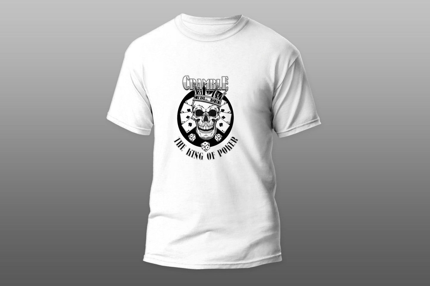 Skull Cramble the king of poker T-shirt - Top Content | POD Collection | Free Shipping