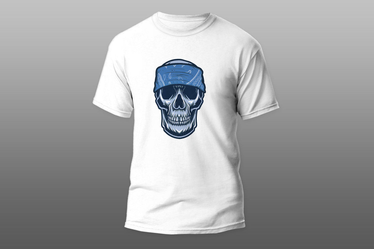 Skull with bandana T-shirt - Top Content | POD Collection | Free Shipping