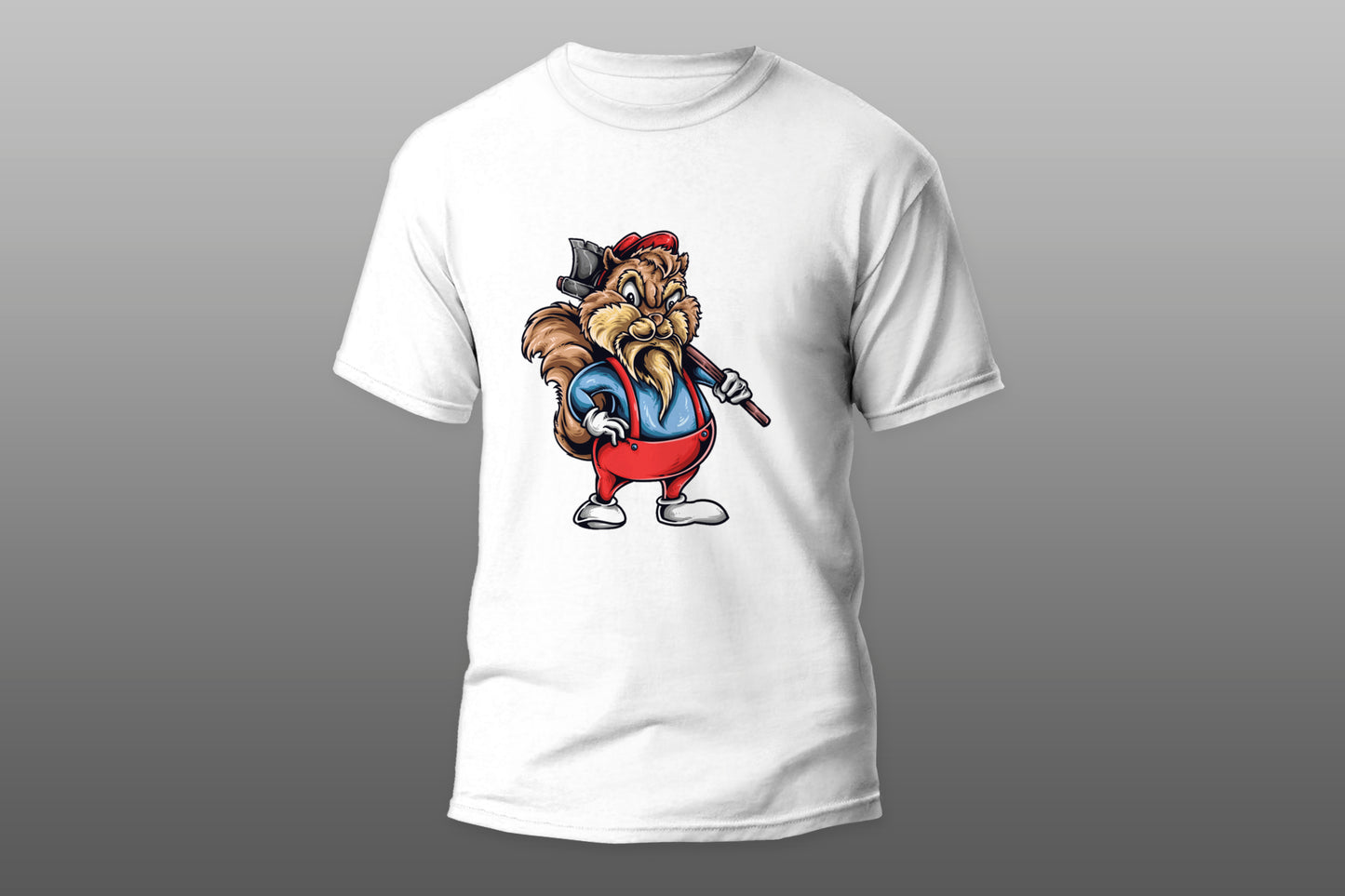 Squirrel Wood Cutter camiseta T-shirt - Top Content | POD Collection | Free Shipping