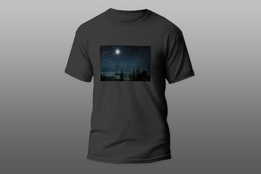 Stars Sky Night Tree Moon Nature T-shirt - Top Content | POD Collection | Free Shipping