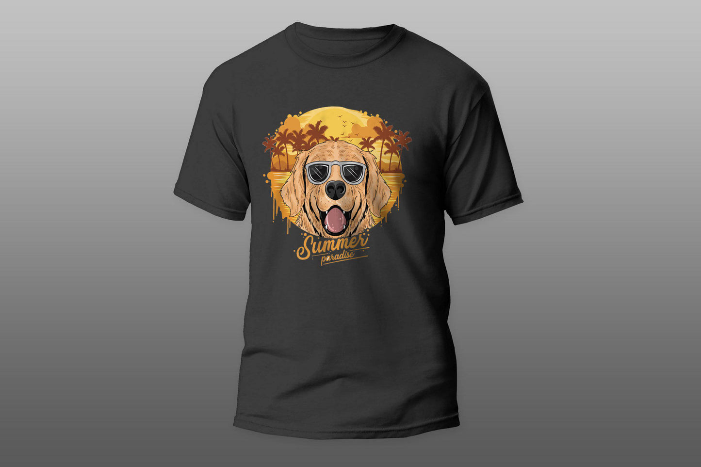 Summer paradise golden retriever T-shirt - Top Content | POD Collection | Free Shipping