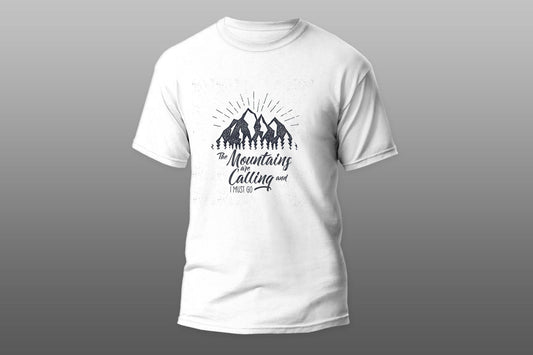 The Mountains are calling and I must go T-shirt - Top Content | POD Collection | Free Shipping