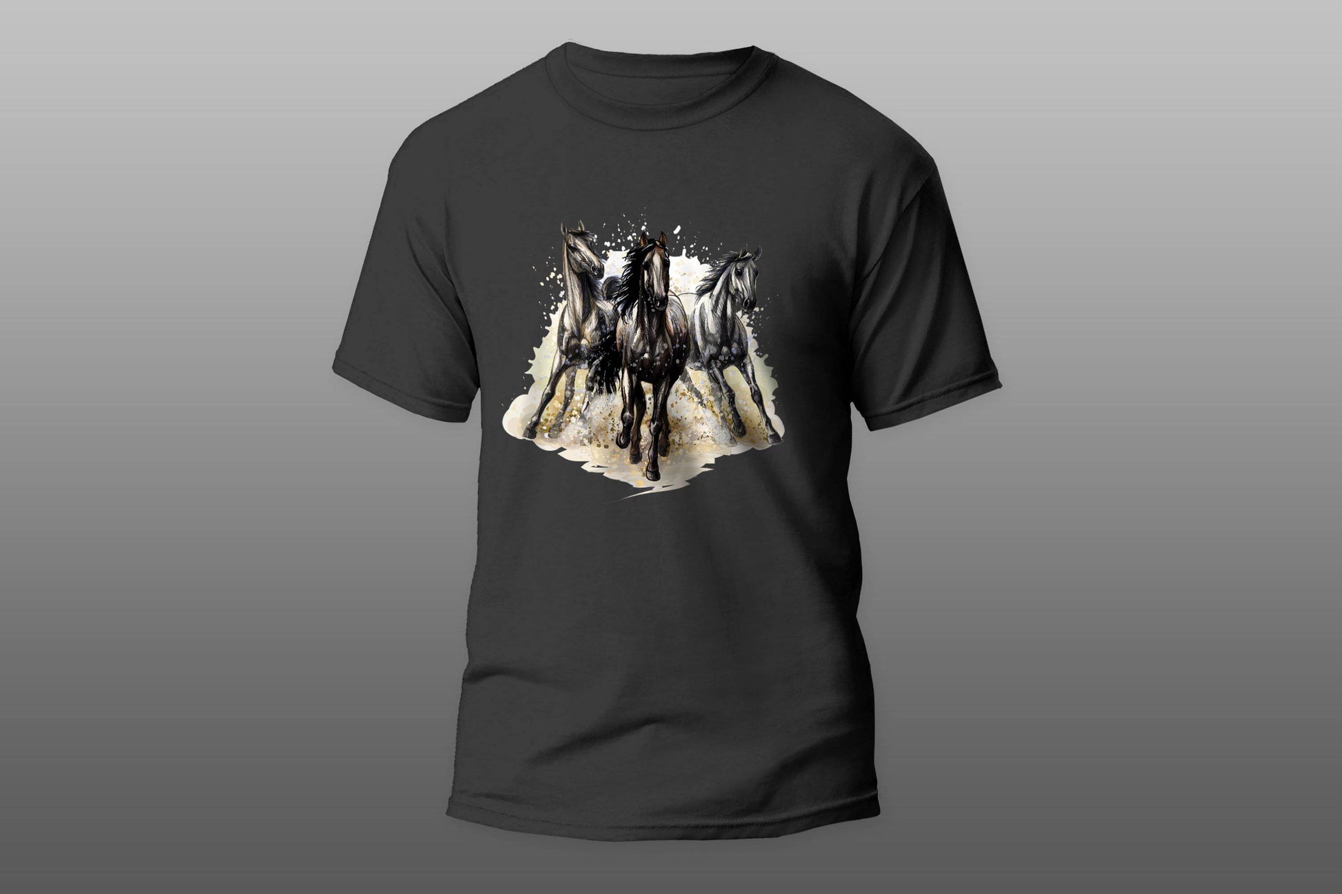 Three horses running T-shirt - Top Content | POD Collection | Free Shipping