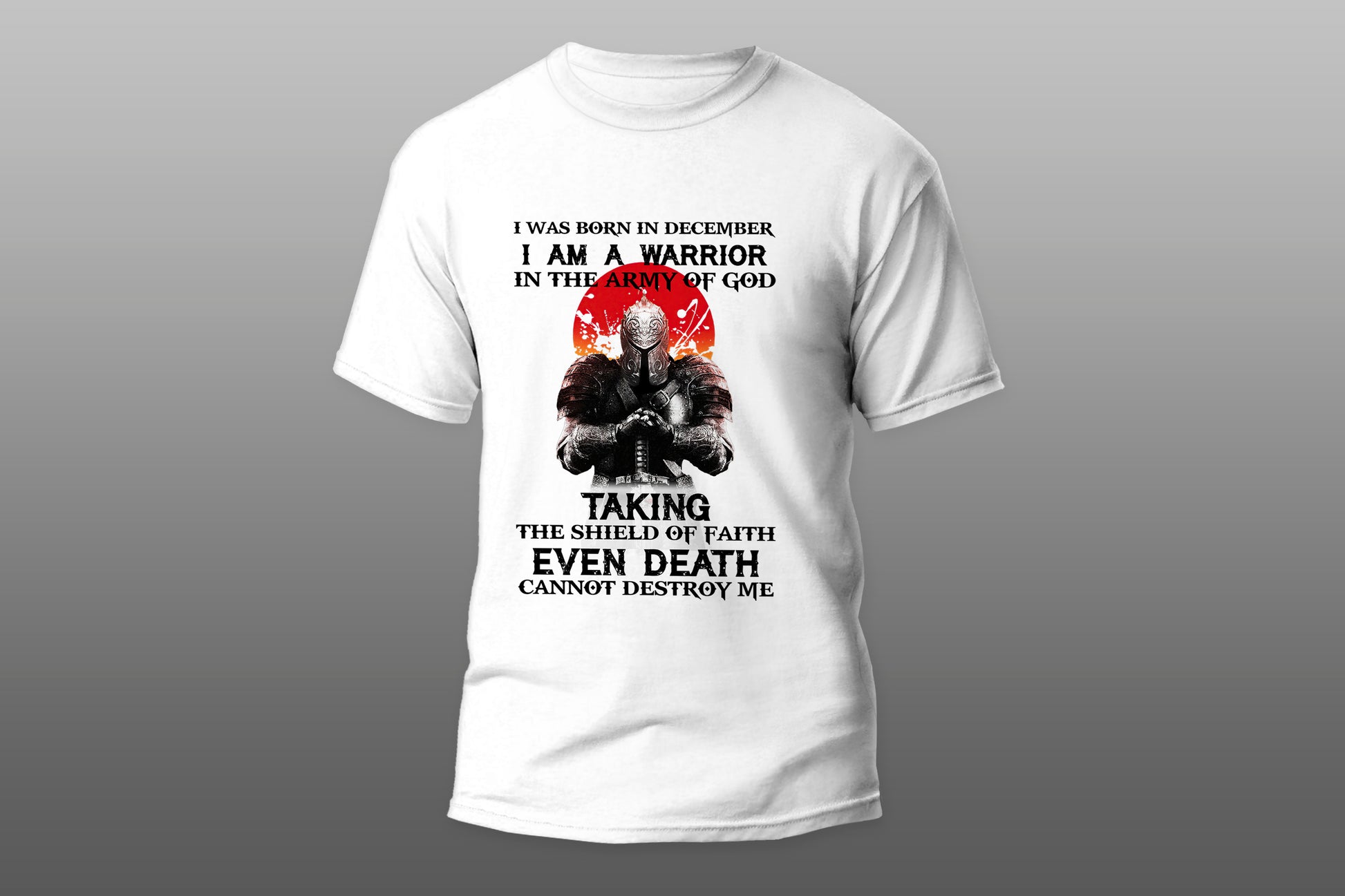 Warrior in the army of god camiseta T-shirt - Top Content | POD Collection | Free Shipping