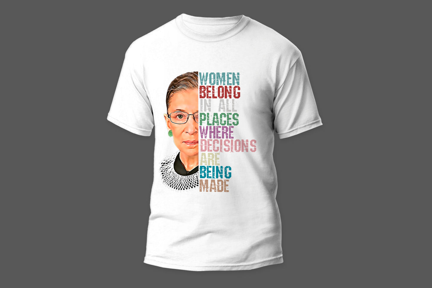 Woman belong in all places camiseta T-shirt - Top Content | POD Collection | Free Shipping