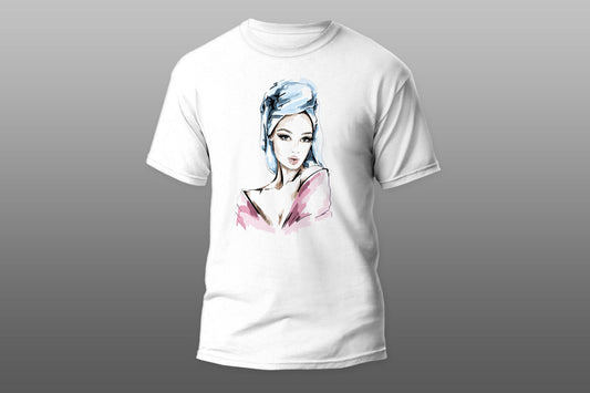 Woman with towel on head T-shirt - Top Content | POD Collection | Free Shipping