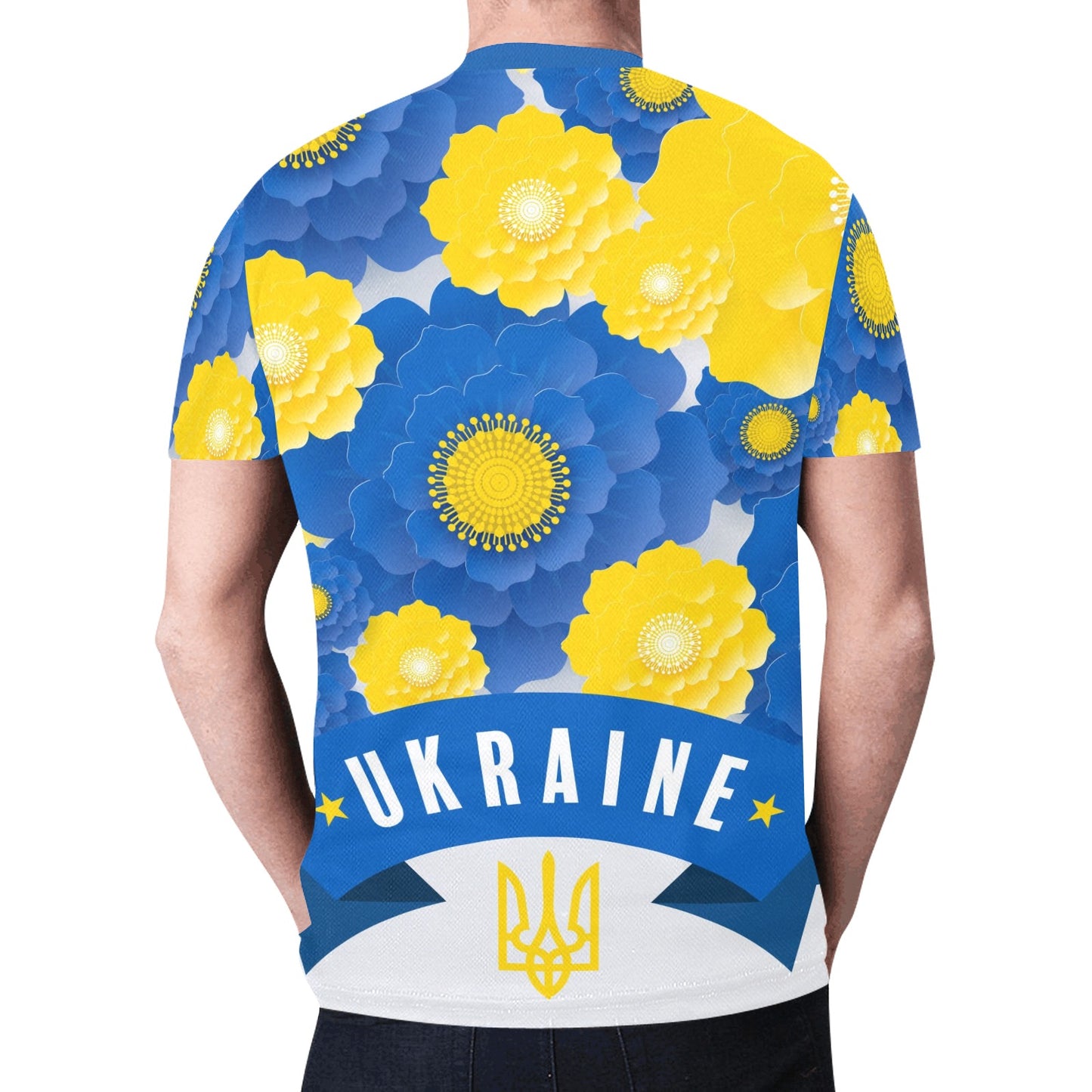 Ukraine Flowers New All Over Print T-shirt