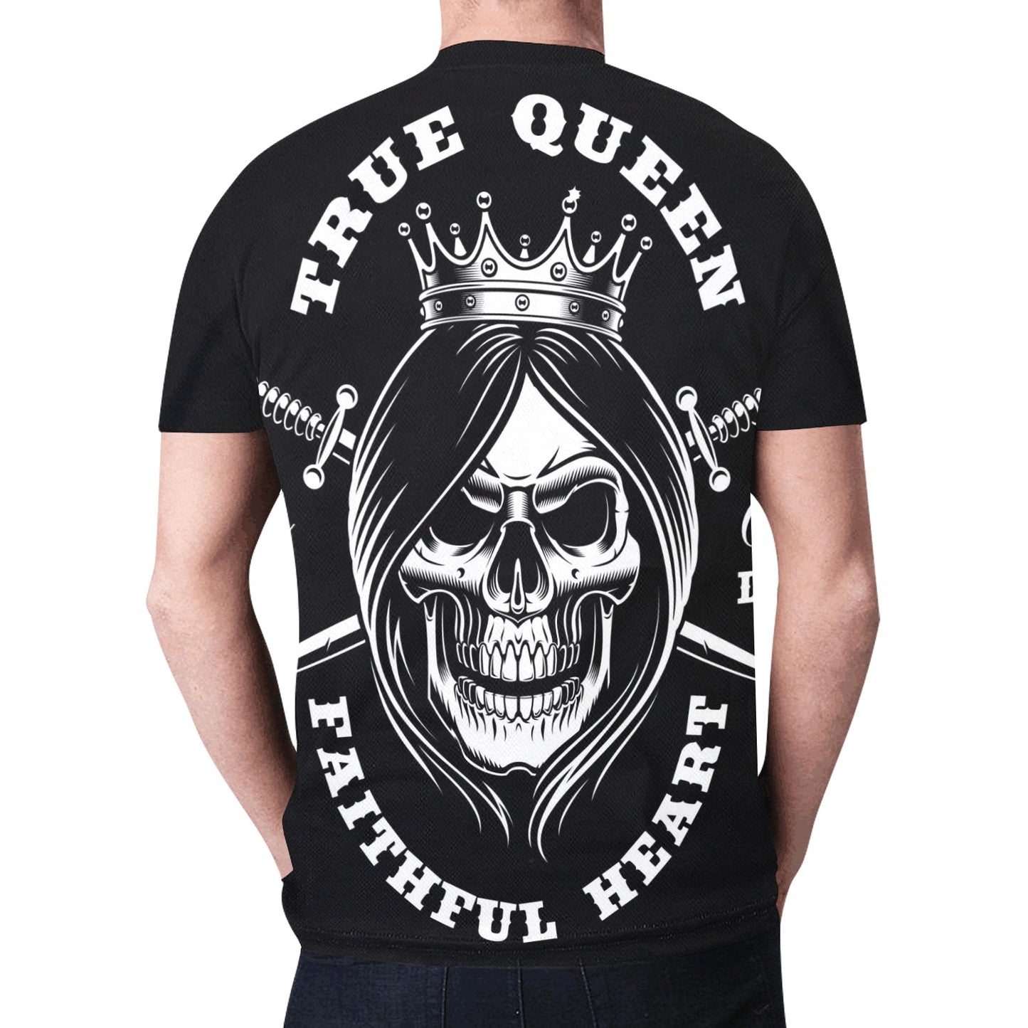 Queen Skull New All Over Print T-shirt