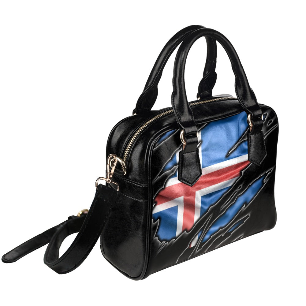 Flag Iceland patriot love Shoulder Handbag