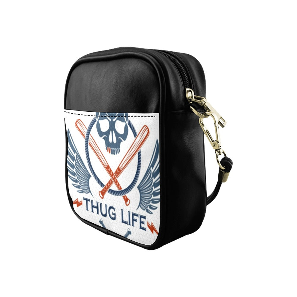 Gang Brutal Criminal Emblem Skull Sling Bag