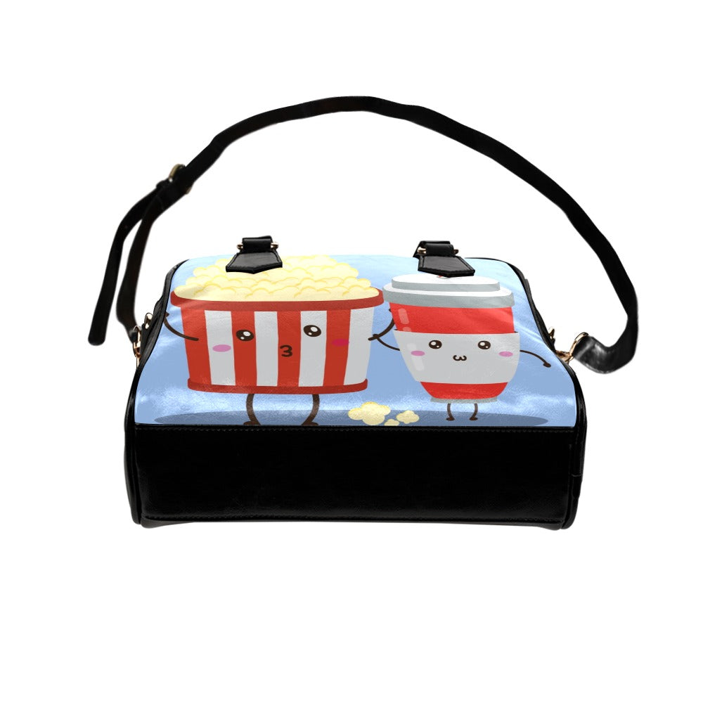 Cute happy popcorn friends Shoulder Handbag