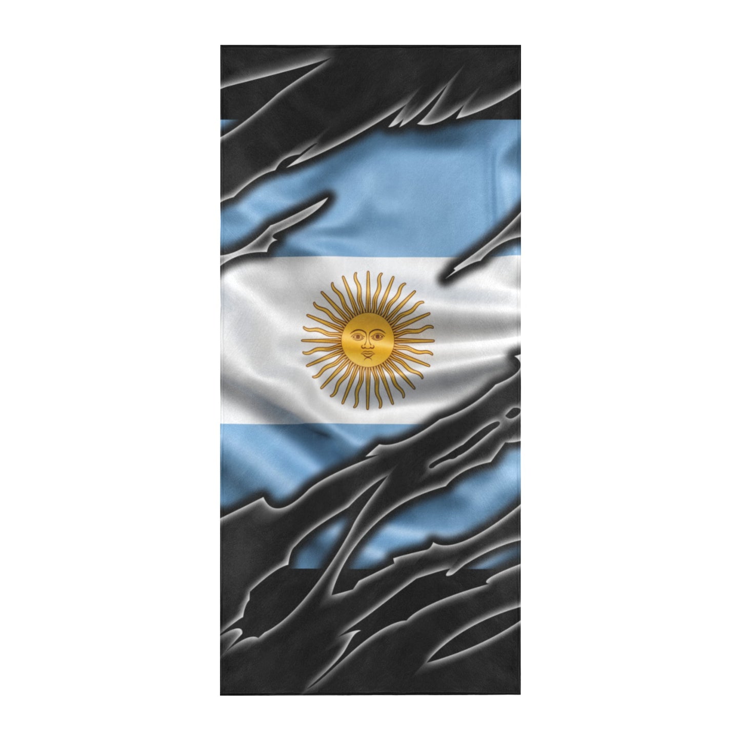 Flag Argentina patriot love Beach Towel 32"x 71"