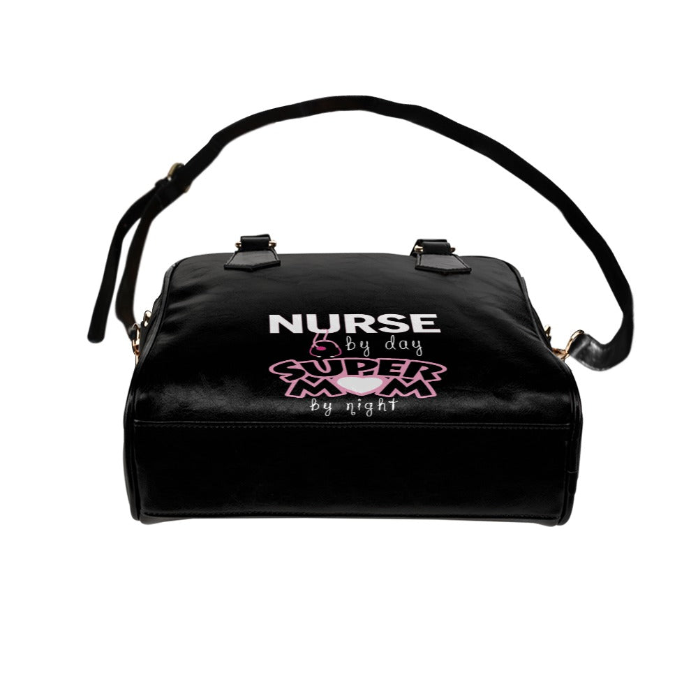 Nurse By Day Super Mom By Night Shoulder Handbag