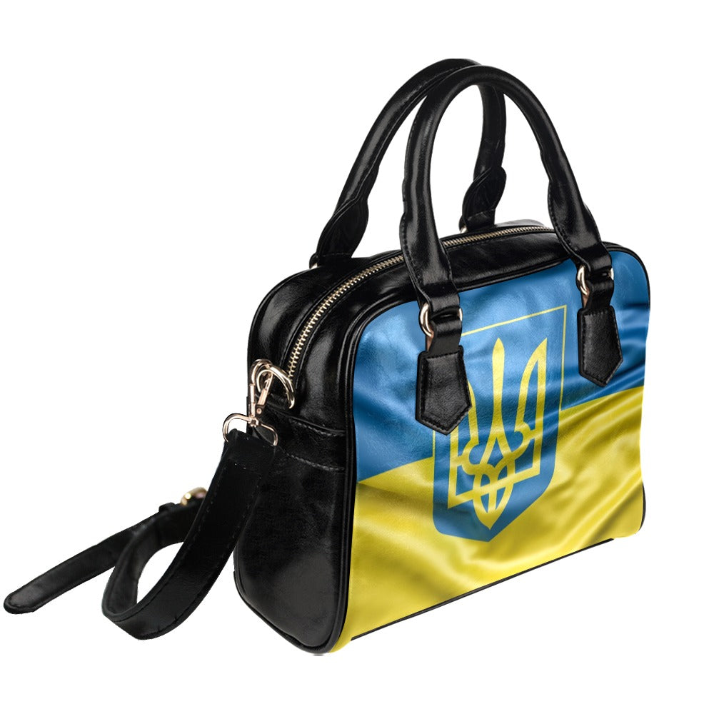 Flag Ukraine coat of arms Shoulder Handbag