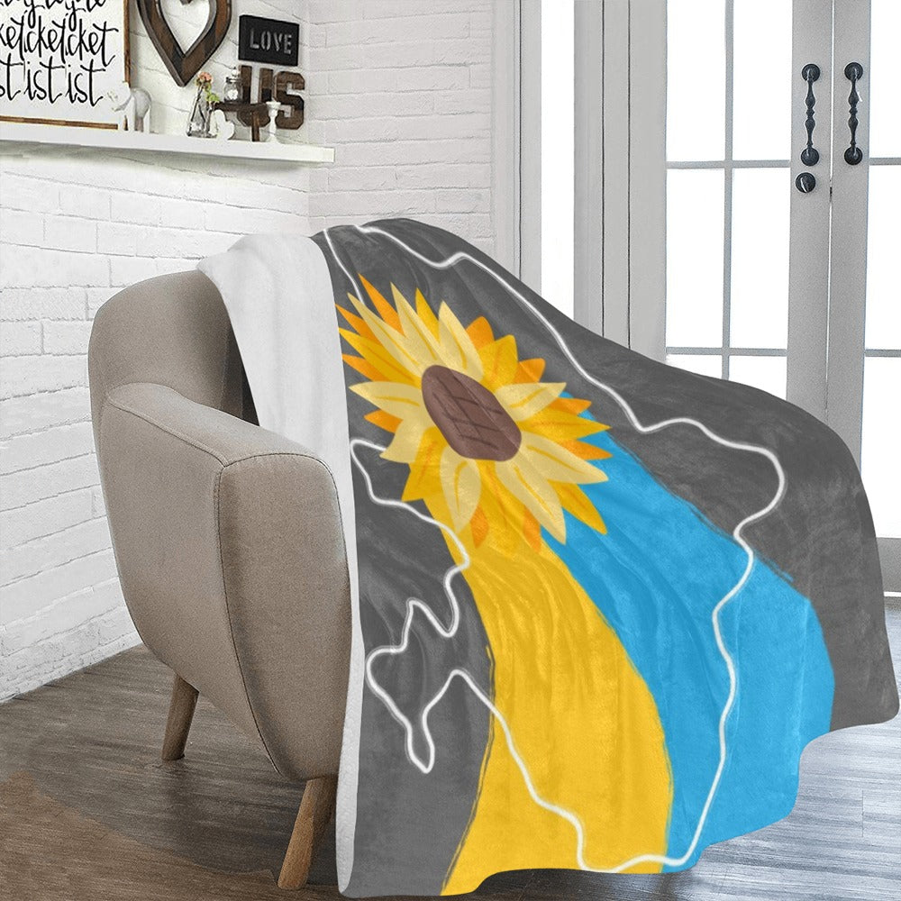 Ukraine Concept illustration Ultra-Soft Micro Fleece Blanket 60"x80"