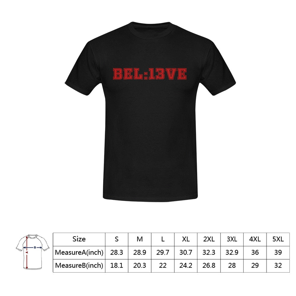 Believe 13 Seconds KC Black Men's T-Shirt