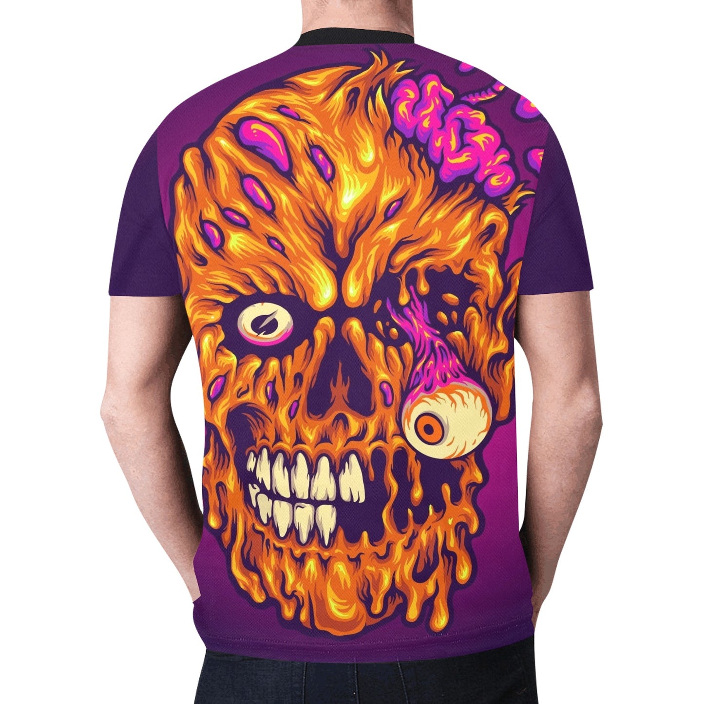 Zombie Creepy Head Horror New All Over Print T-shirt