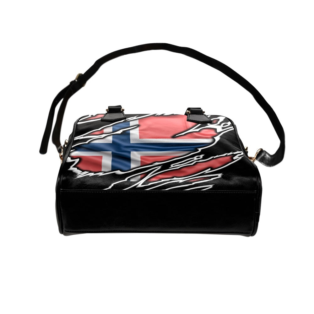 Flag Norway patriot love Shoulder Handbag