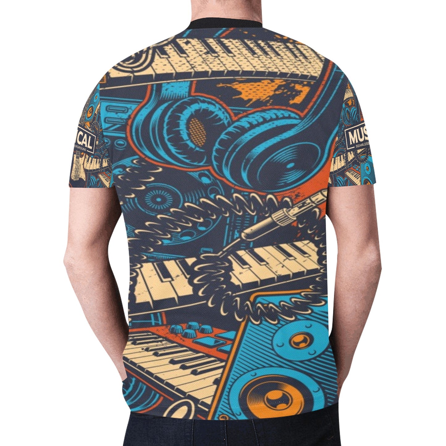 Musical Insrtuments Music Art New All Over Print T-shirt